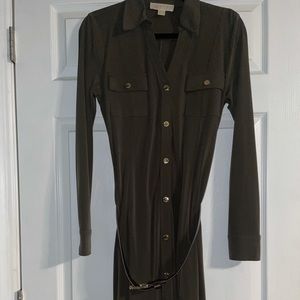 Michael Kors Long Sleeve Dress with Belt
